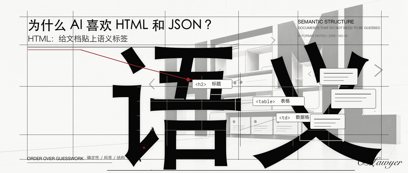为什么 AI 喜欢 HTML 和 JSON？封面图