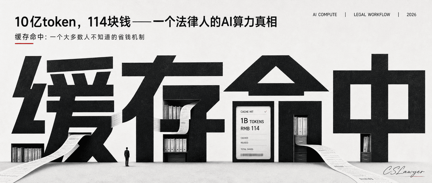 10亿token，114块钱——一个法律人的AI算力真相封面图