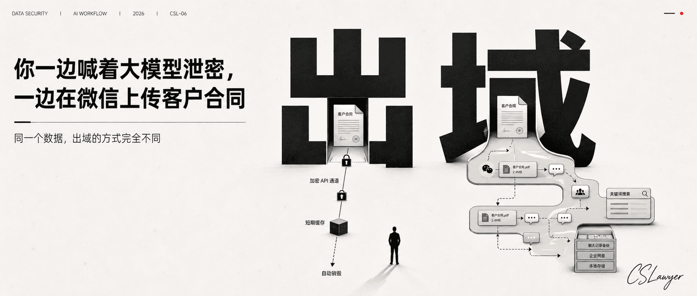 你一边喊着大模型泄密，一边在微信上传客户合同封面图