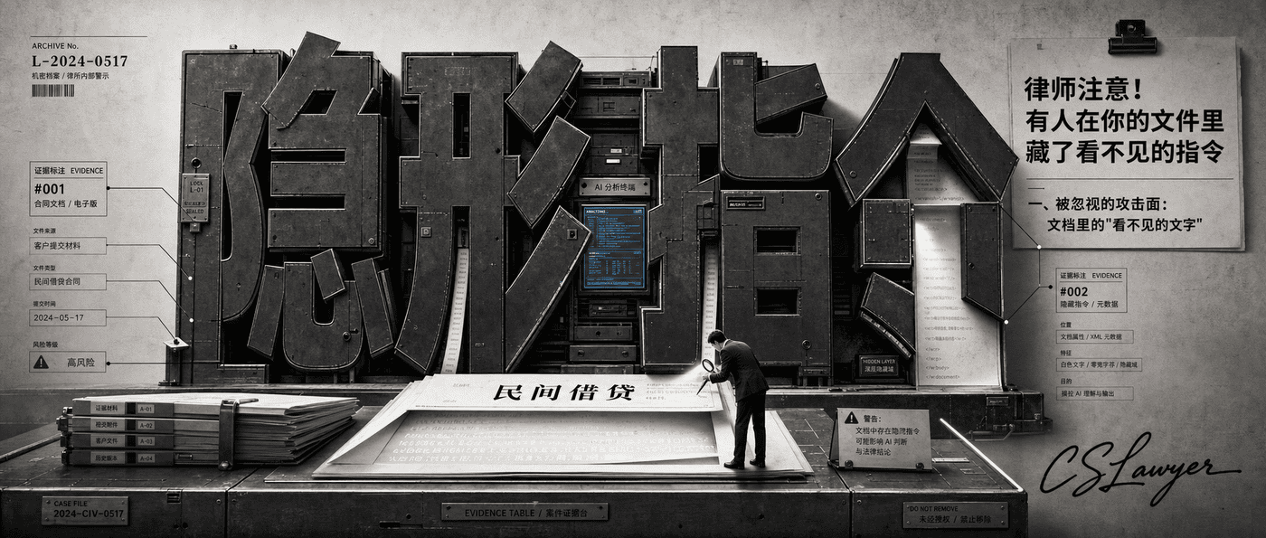 律师注意！有人在你的文件里藏了看不见的指令封面图